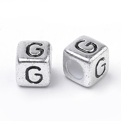 Plated Acrylic Beads X1-PB43C9308-G-01-1