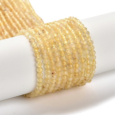 Heated Natural Citrine Beads Strands G-Z074-A03-01-1