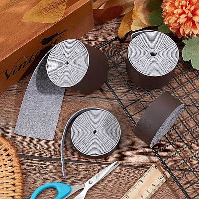 Flat Microfiber Imitation Leather Cord LC-WH0006-07D-03-1