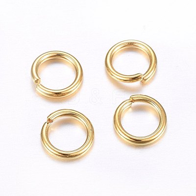 304 Stainless Steel Open Jump Rings STAS-O098-02G-06-1