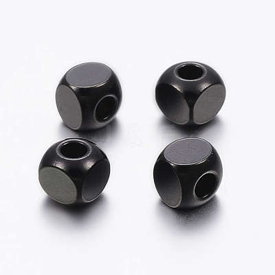 304 Stainless Steel Beads X-STAS-F136-01B-6x6mm-1