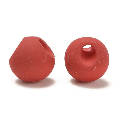 Rubberized Acrylic Beads OACR-G012-05A-1