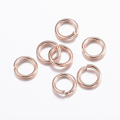 304 Stainless Steel Open Jump Rings X-STAS-H380-09RG-1