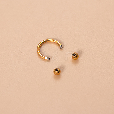 G23 Titanium Circular/Horseshoe Barbell Nose Rings WGFD71D-09-1