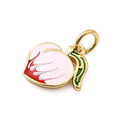 Brass Enamel Charms KK-A268-30G-01-1