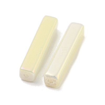 Electroplate Glass Beads GLAA-D024-01H-1