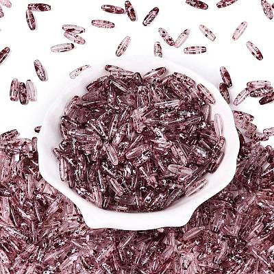 Picasso Transparent Glass Seed Beads SEED-N012-11E-1