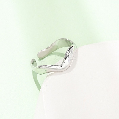 304 Stainless Steel Cuff Open Rings X-SA-CBA4160-38P-1