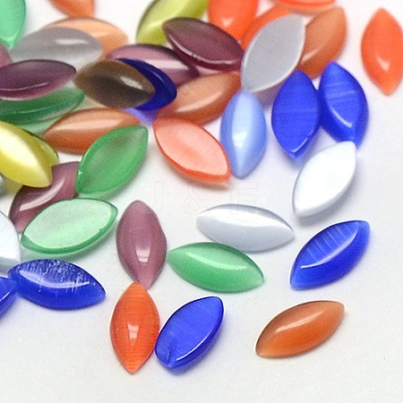 Cat Eye Cabochons CE-J004-4x8mm-M-1