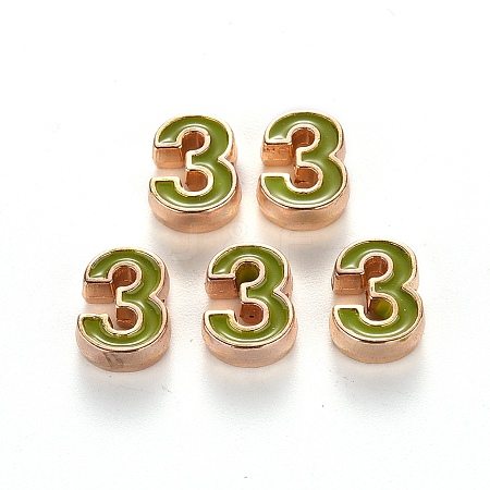 Alloy Enamel Beads ENAM-R055-03-03-RS-1