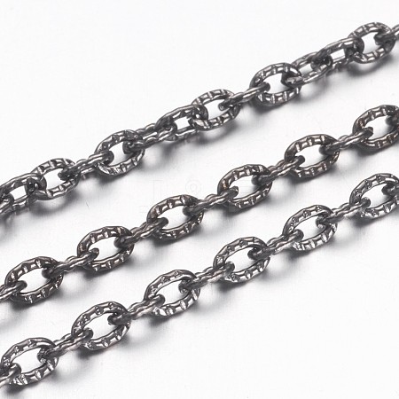 Iron Textured Cable Chains X-CHT104Y-B-1