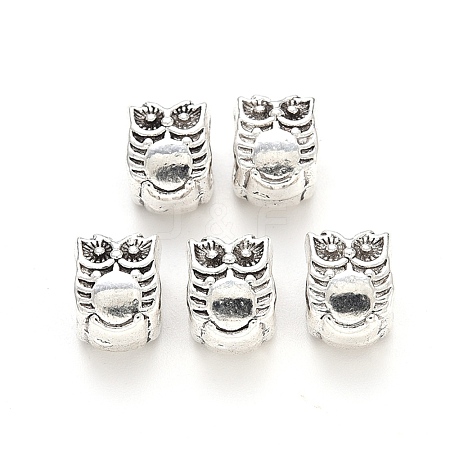 Tibetan Style Alloy European Beads TIBE-N006-66AS-LF-1