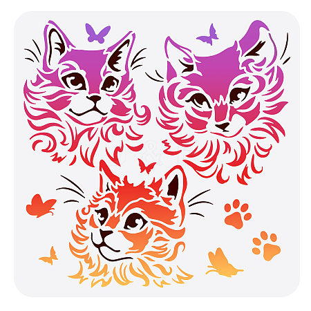 PET Hollow Out Drawing Painting Stencils DIY-WH0391-0280-1