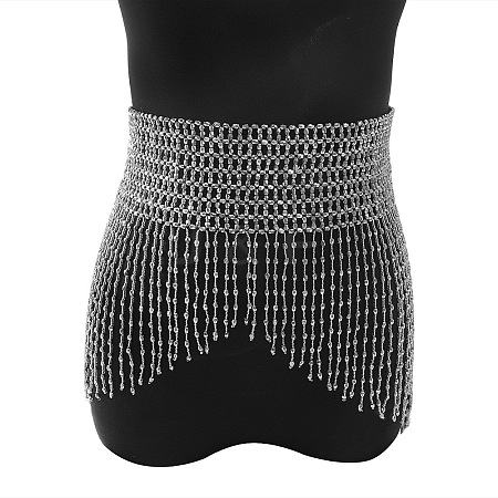 Summer Beach Plastic Mesh Tassel Skirt Body Chains for Sexy Bikini WG0979A-02-1