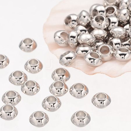 Rondelle Tibetan Silver Spacer Beads AB937-NF-1