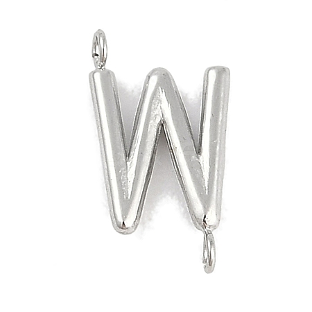 304 Stainless Steel Letter Connector Charms LS-STAS-M108-01P-23-1