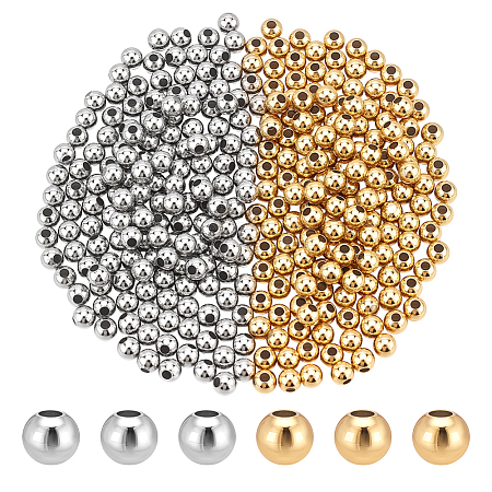 Brass Round Spacer Beads KK-PH0013-75A-1