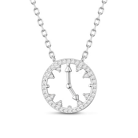 SHEGRACE Rhodium Plated 925 Sterling Silver Pendant Necklaces JN753A-1