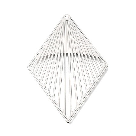 304 Stainless Steel Big Pendants STAS-G396-18P-1