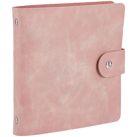5 Inch PU Leather Cover Garden Seed Storage Organizer 2-Ring Binder Album AJEW-SP0004-72A-1