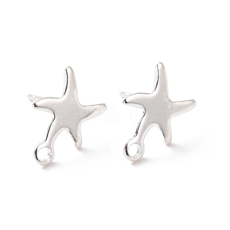 201 Stainless Steel Stud Earring Findings STAS-K241-11S-1