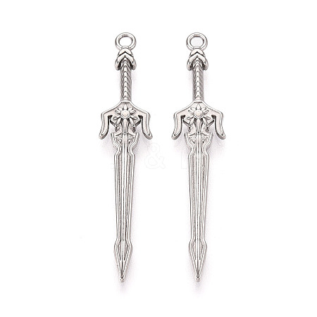 304 Stainless Steel Pendants X-STAS-N114-61P-1