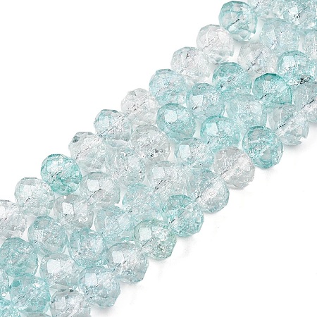 Transparent Glass Beads Strands GLAA-T023-8mm-A01-1