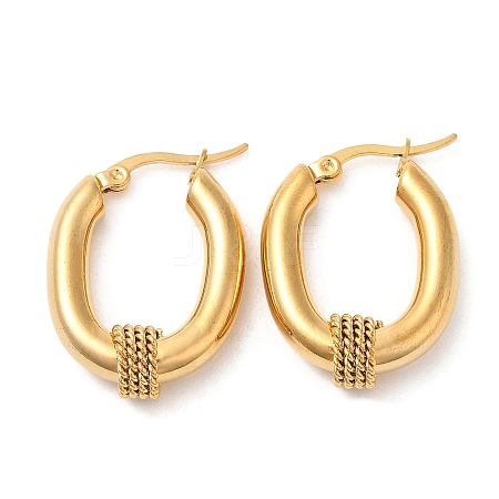 304 Stainless Steel Hoop Earrings X-EJEW-M221-04G-1
