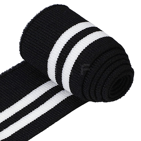 Polyester Ribbed Elastic Fabric Band DIY-WH0671-532A-1