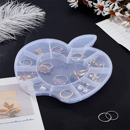 1Pc Apple Plastic Bead Storage Containers CON-LP0001-31-1