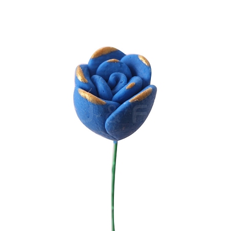 Polymer Clay Rose Miniature Ornaments PW-WG45067-01-1