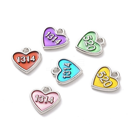 Valentine's Day Alloy Enamel Pendants ENAM-A139-11P-1