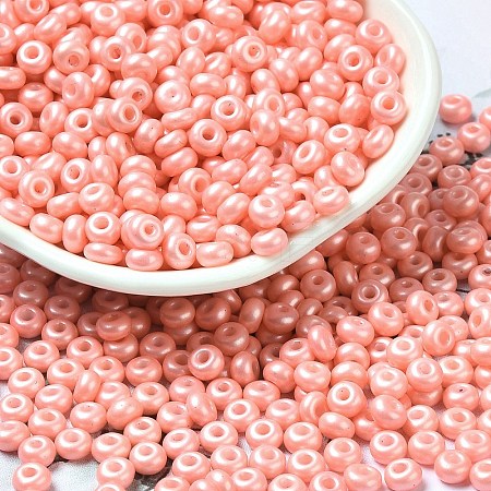 Baking Paint Luster Glass Seed Beads X1-SEED-B001-04A-08-1