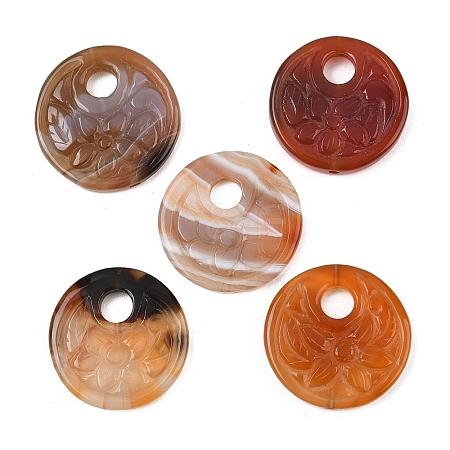 Natural Agate Carved Pendants GG-CBA3D9B-03-1