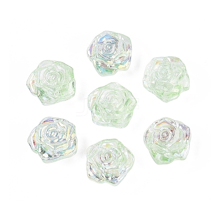 Electroplate Transparent Glass Beads Strands EGLA-N056-02A-09-1