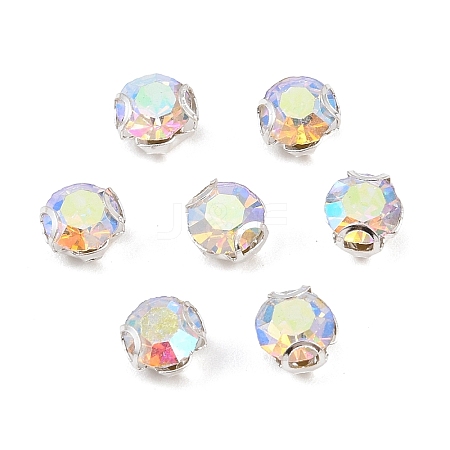 Flat Round Sew on Rhinestone Montee Beads STAS-B107-01B-02S-1