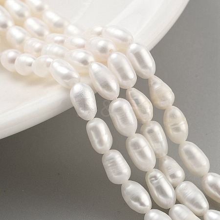 Natural Cultured Freshwater Pearl Beads Strands PEAR-P062-06F-1