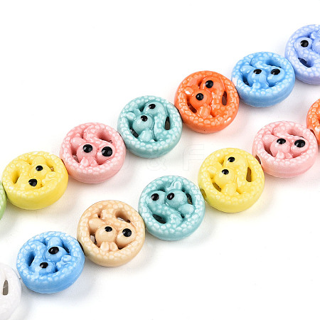 Handmade Porcelain Bead Strands PORC-N011-01E-1