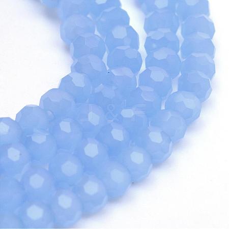 Imitation Jade Glass Bead Strands GLAA-R166-4mm-03D-1