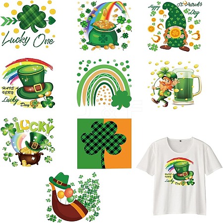 PET Heat Transfer Film Logo Stickers Set DIY-WH0230-068-1