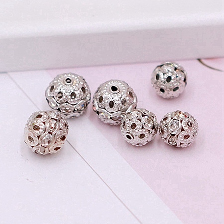 Alloy Rhinestone Beads CW-TAC0001-15A-01P-1