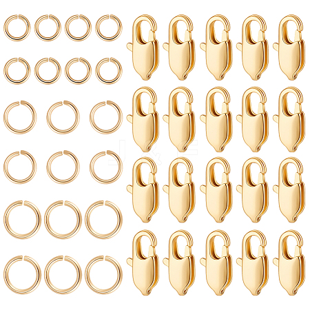 Brass Lobster Claw Clasps KK-BBC0023-50A-1