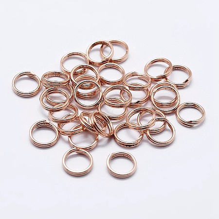 925 Sterling Silver Split Jump Rings STER-F036-01RG-1x4mm-1