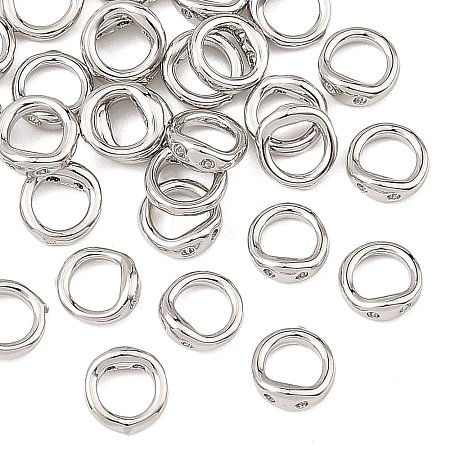 SHEGRACE Brass Ring Charm Connectors XGR-Q6M680-913P-1