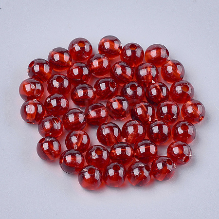 Transparent Plastic Beads KY-T005-6mm-638-1