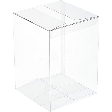 15Pcs Rectangle Transparent Plastic PVC Box Gift Packaging CON-BC0002-21A-1