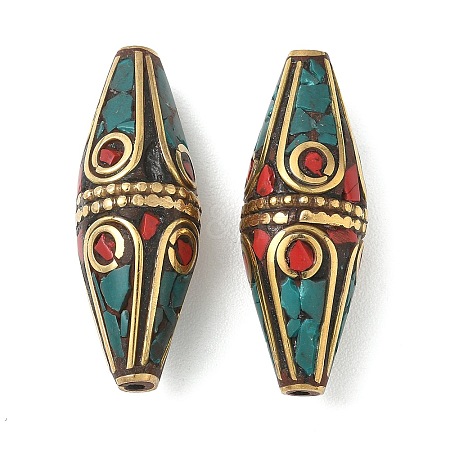 Handmade Tibetan Style Beads KK-Z157-09AG-01-1