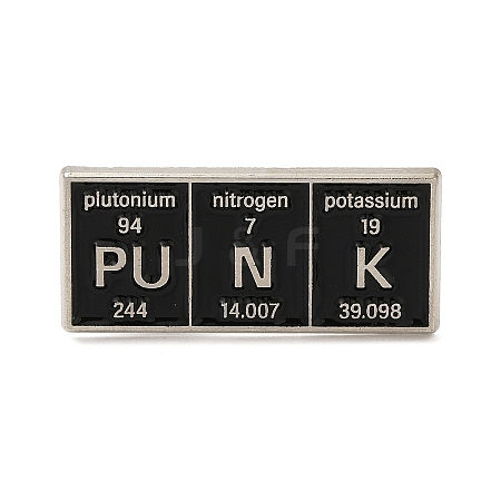 Chemical Element Enamel Pins JEWB-Q033-02B-01P-1