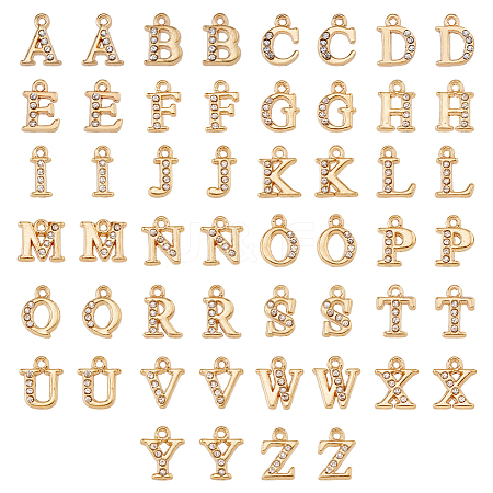 DICOSMETIC 2 Sets Alloy Rhinestone Charms ALRI-DC0001-07-1