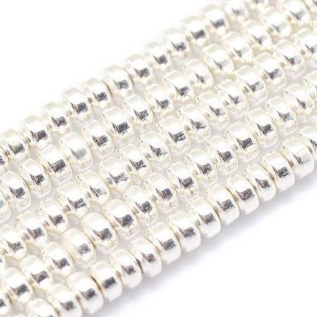 Electroplate Non-magnetic Synthetic Hematite Beads Strands G-L485-04A-S-1